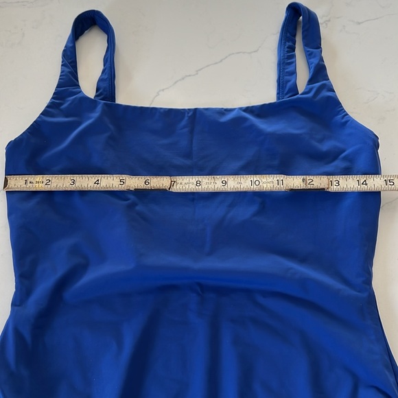 Lauren Collection, Ralph Lauren Blue One-Piece Swimsuit, Size 12 - Picture 12 of 12